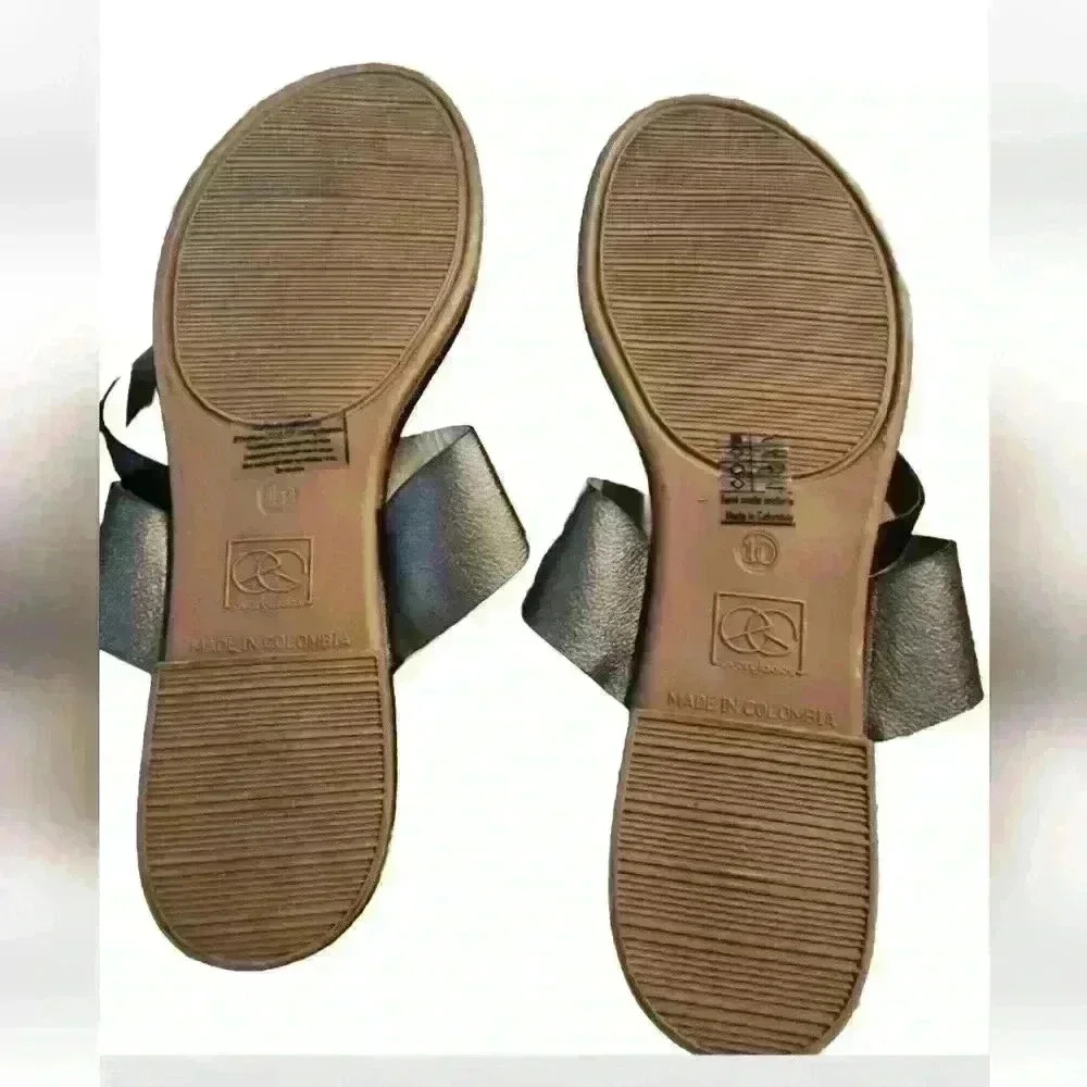Everglades black sandals size 10. NWOT - Picture 2 of 2